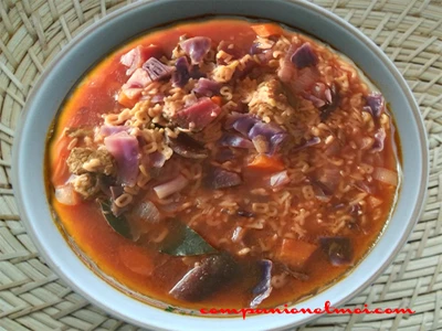 Soupe complète de légumes et de viande