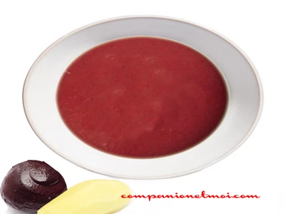 Soupe de betteraves et pommes de terre