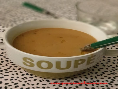 Soupe de châtaignes et de pois chiches