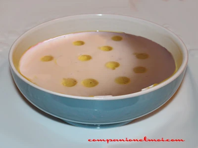 Soupe de lentilles roses