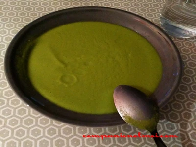 Soupe de petits pois