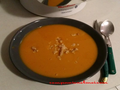 Soupe de potimarron et de châtaignes