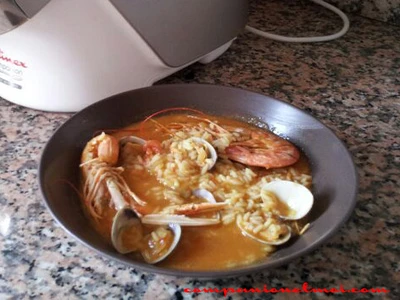 Soupe de riz aux fruits de mer