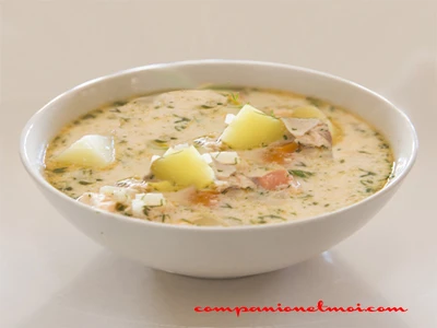 Soupe de saumon à la finlandaise