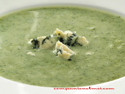 Velouté de brocoli au bleu