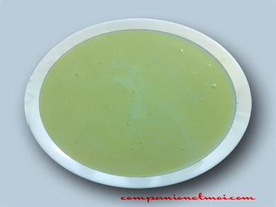 Velouté de courgette au kiri