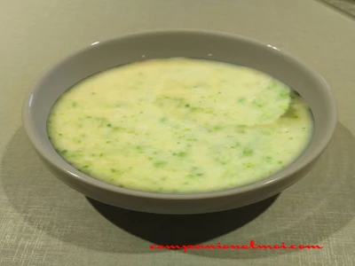 Velouté de courgette pour bébé