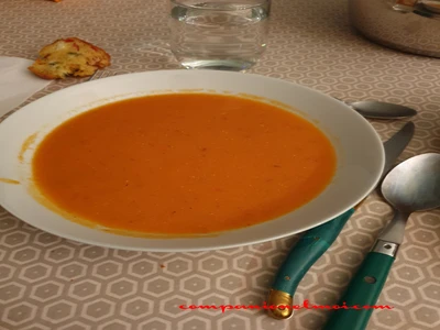 Velouté de lentilles corail