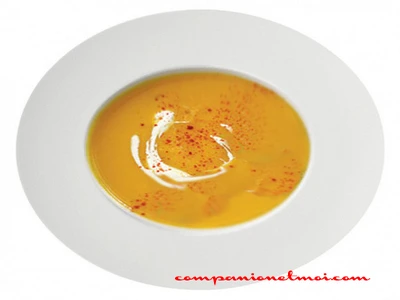 Velouté de patates douces au lait de coco