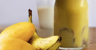 Smoothie mangue banane