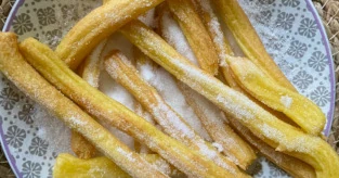 Churros cuits à la friteuse à air