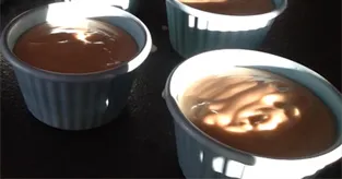 Crème dessert aux marrons et chocolat noir