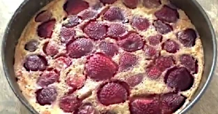 Flognarde aux fraises