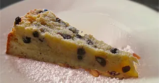 Gâteau de semoule aux raisins secs