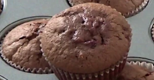 Muffins choco framboises