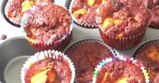 Muffins potiron pommes et raisins secs