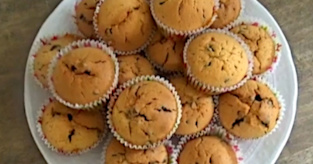 Muffins vanillés aux pépites de chocolat noir