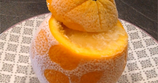 Oranges et citrons givrés