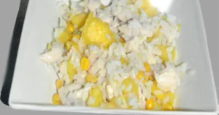 Salade de riz et poulet