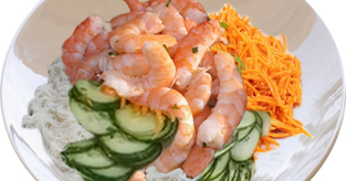 Salade thaïlandaise aux crevettes
