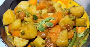 Curry de légumes au citron vert