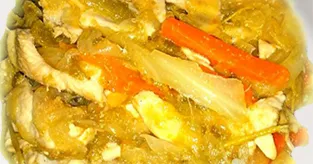 Poulet aux légumes sauce soja