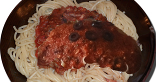 Spaghettis épicés