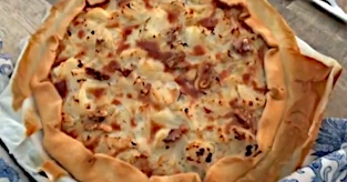 Tarte salée au chou-fleur et Boursin