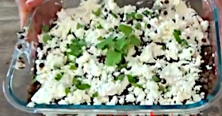 Tiramisu aux lentilles mascarpone et feta