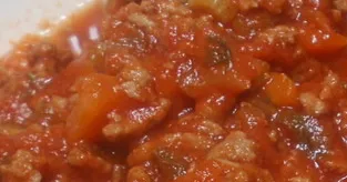 Sauce tomate viande hachée