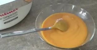 Soupe de lentilles corail au lait de coco