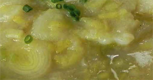 Soupe de poireaux et pommes de terre