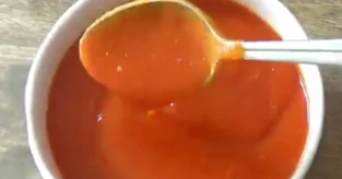 Soupe de tomate et patate douce