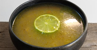 Soupe mexicaine au citron vert